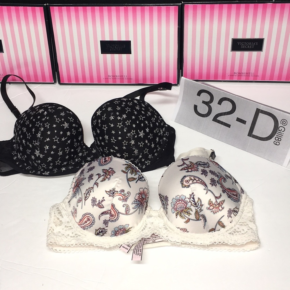NEW❤️2 VICTORIA SECRET DREAM ANGEL DEMI BRA 32D